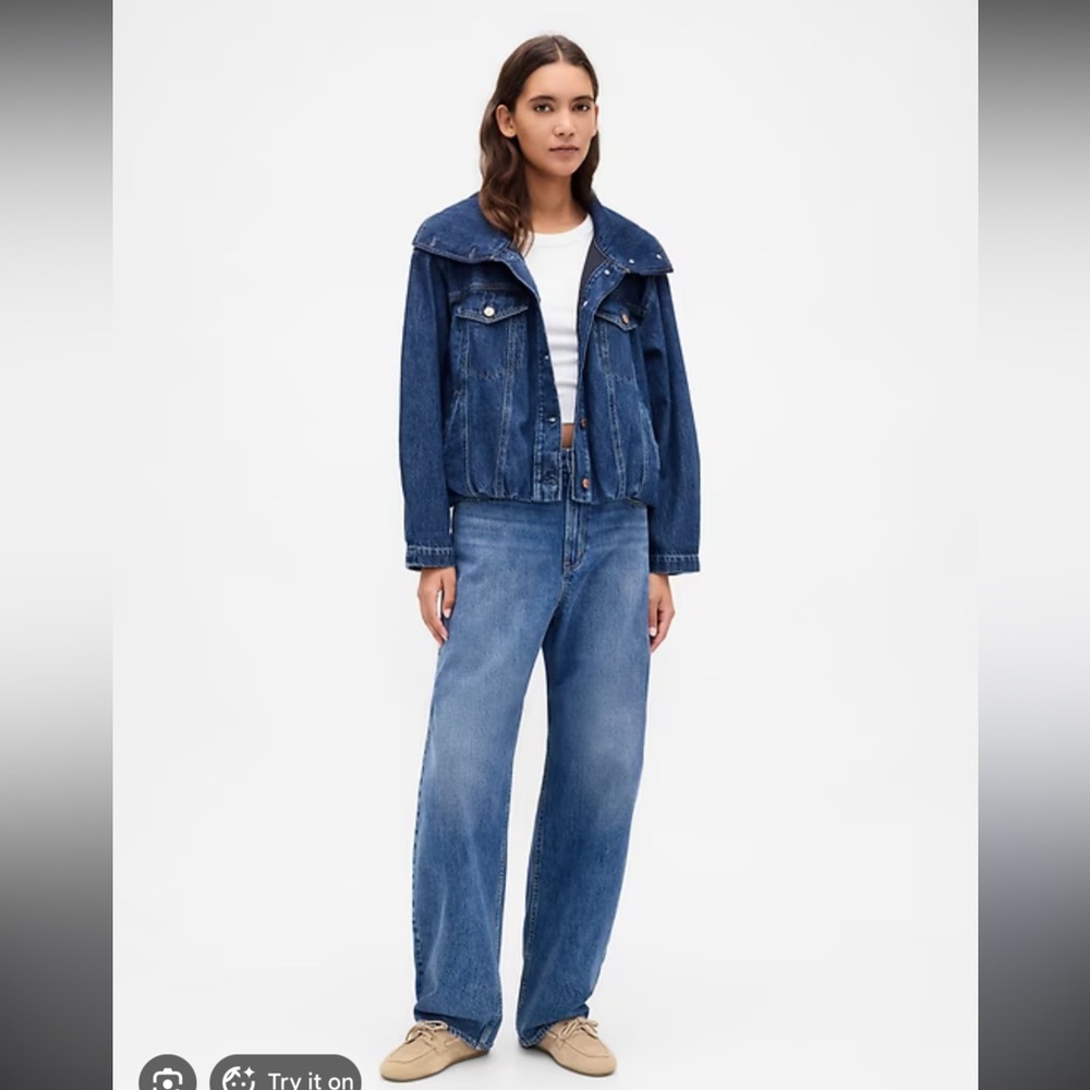 Gap Denim Oversized Cocoon Jacket NWOT Size Medium